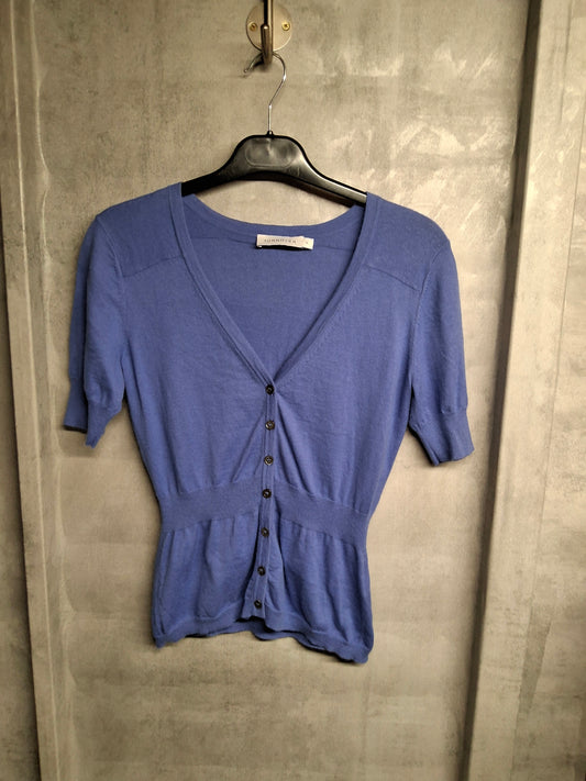 Turnover Purple Fitted Cardigan – Size S (Best fits UK size 8)