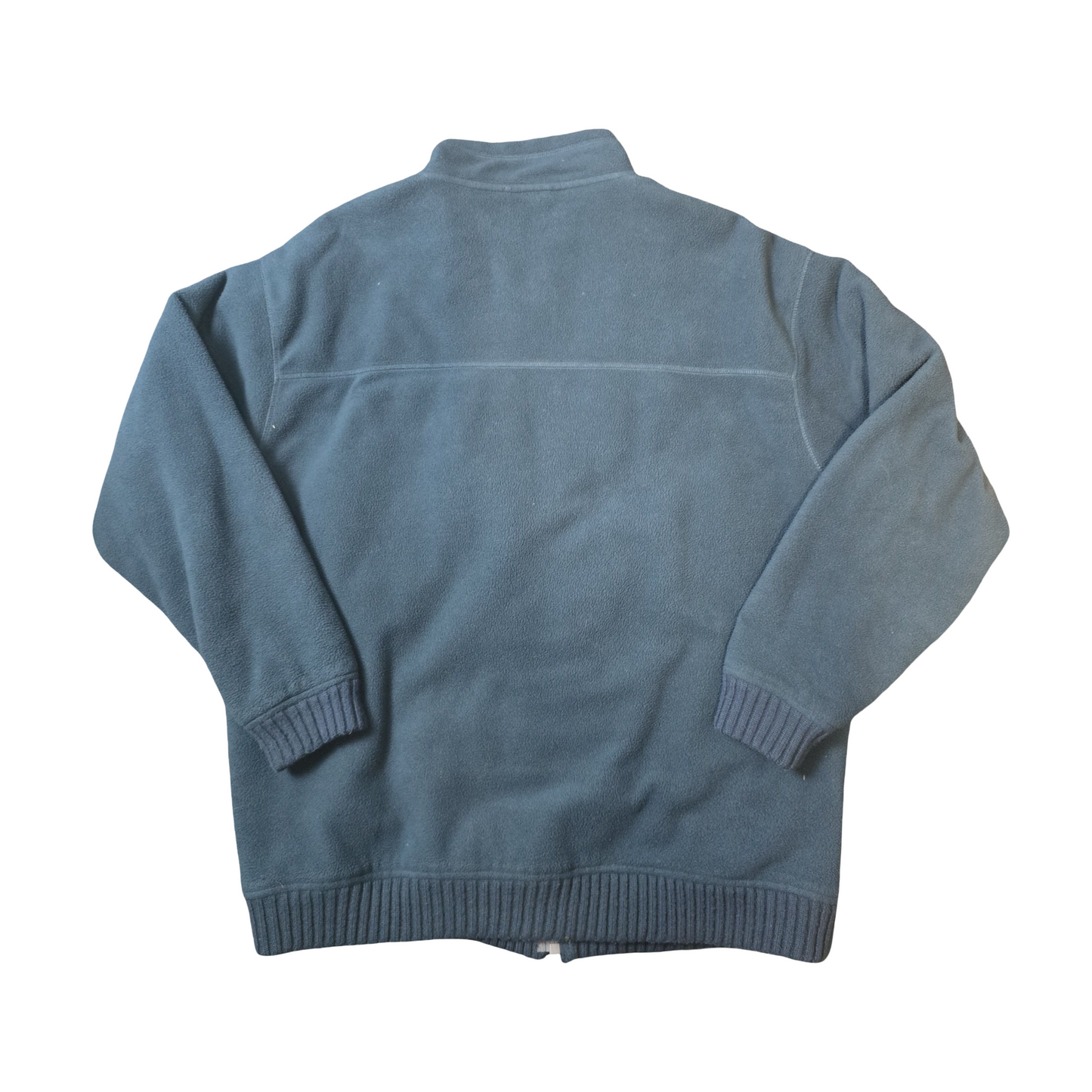 EWM Men’s Teal Green Fleece Jacket – Zip Pockets, XL