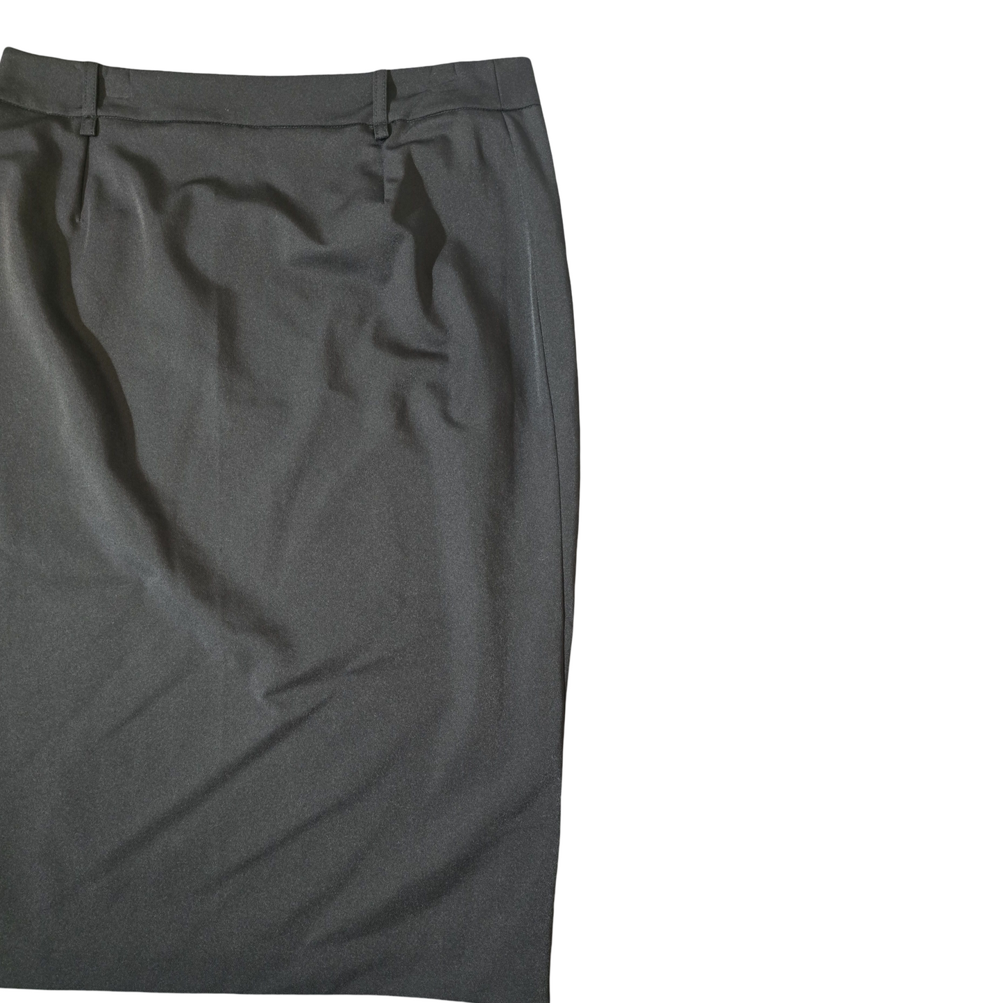 Mango Black Bodycon Work Skirt | Size 12 | Knee-Length