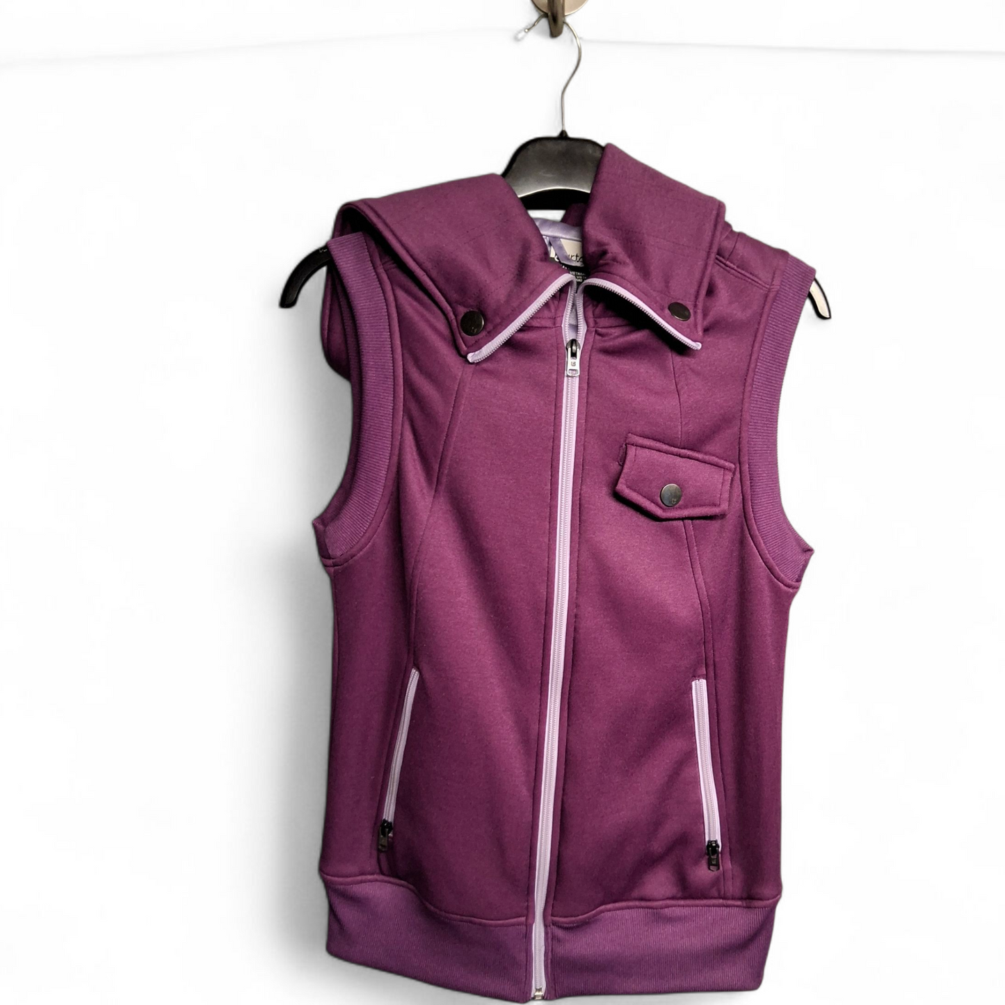 Burton Purple Hooded Sleeveless Gilet – Size Small (Fits size 8-10)