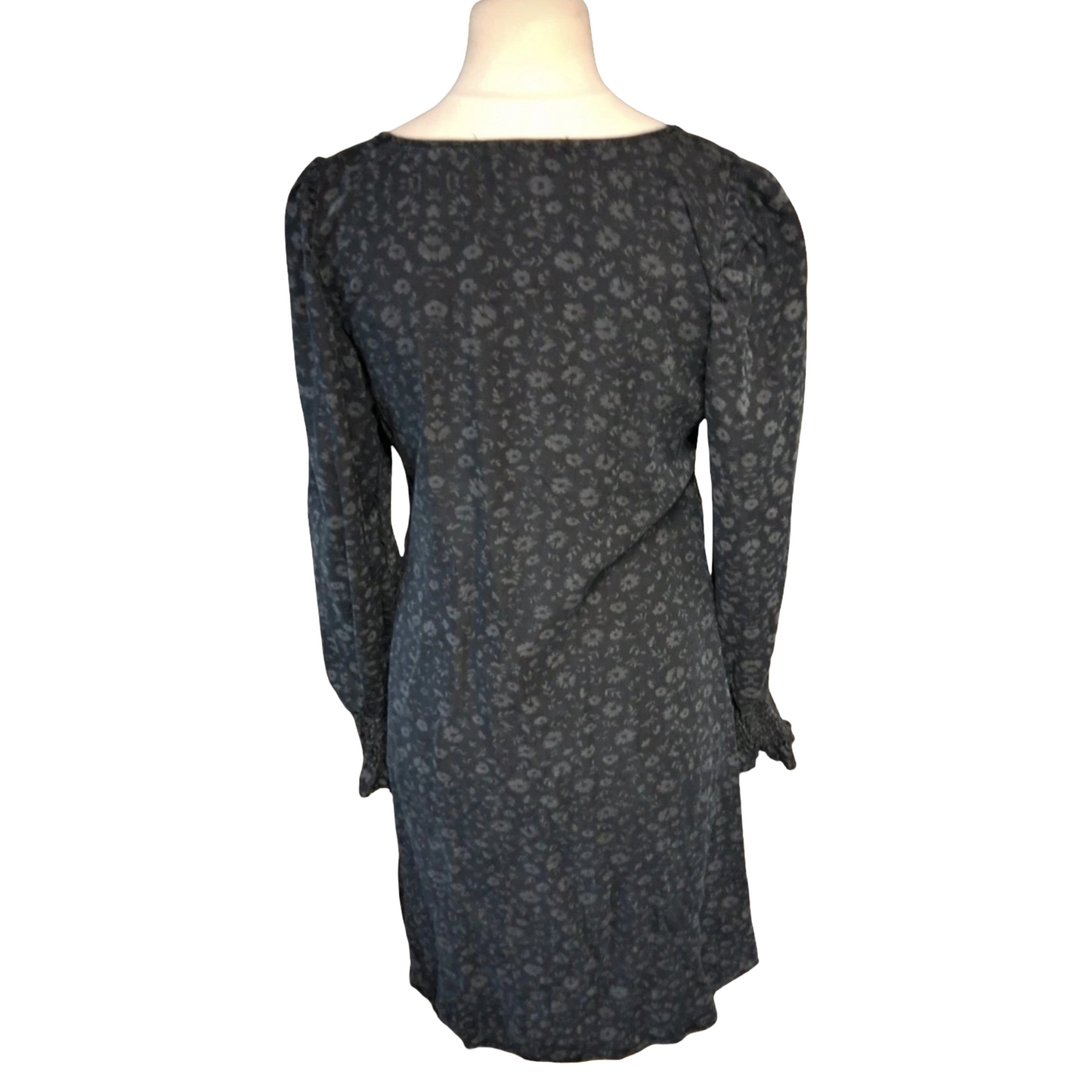 Next Blue Floral Midi Dress – Size 12 – 100% Tencel