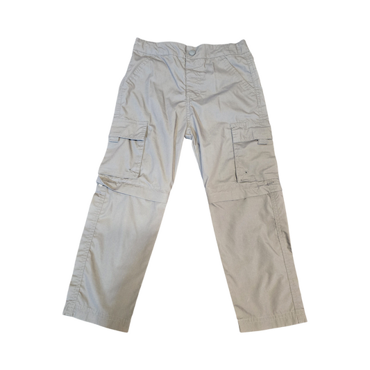 Mountain Warehouse Grey Zip-Off Trousers – Boys 5-6 Years – Polyester Cotton