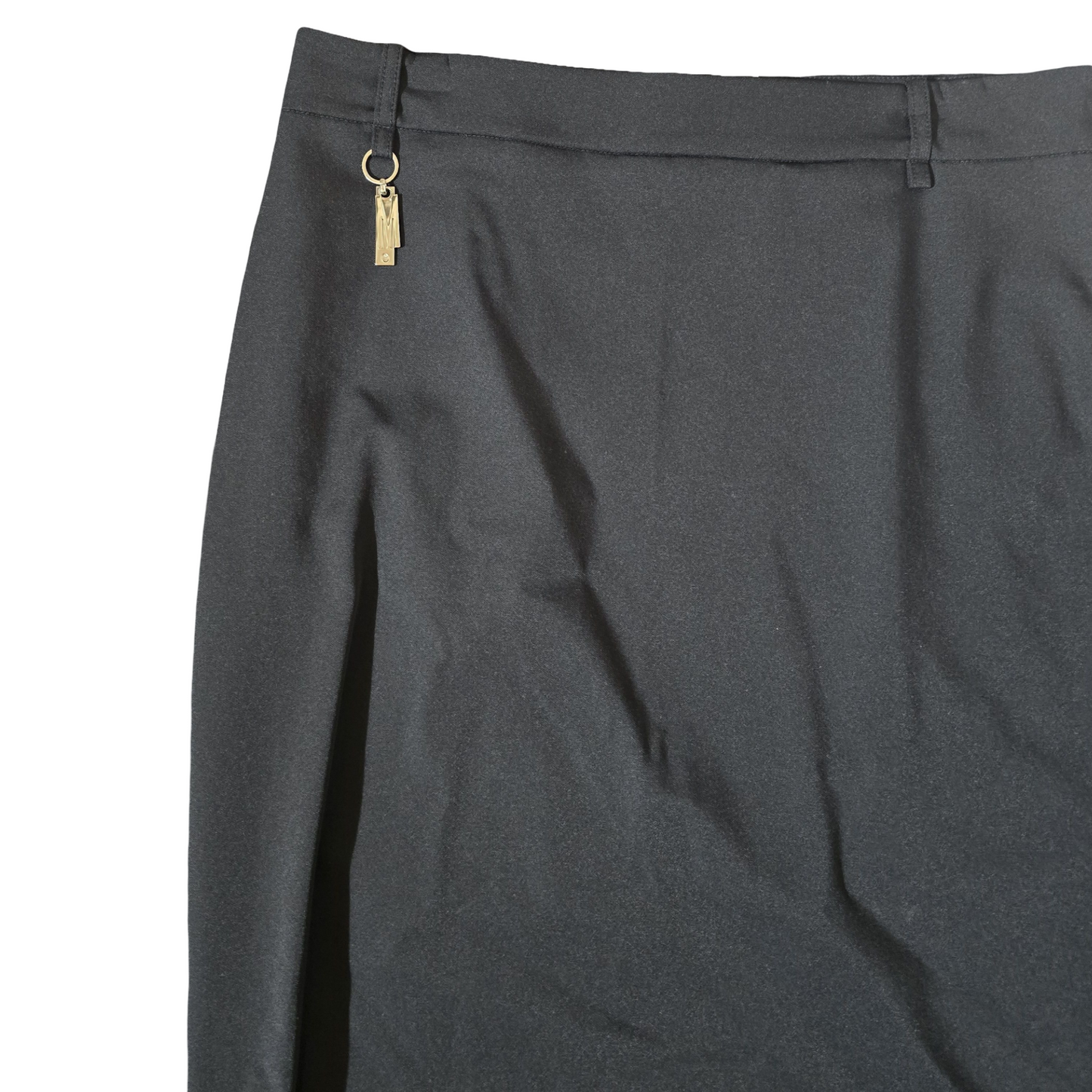 Mango Black Bodycon Work Skirt | Size 12 | Knee-Length