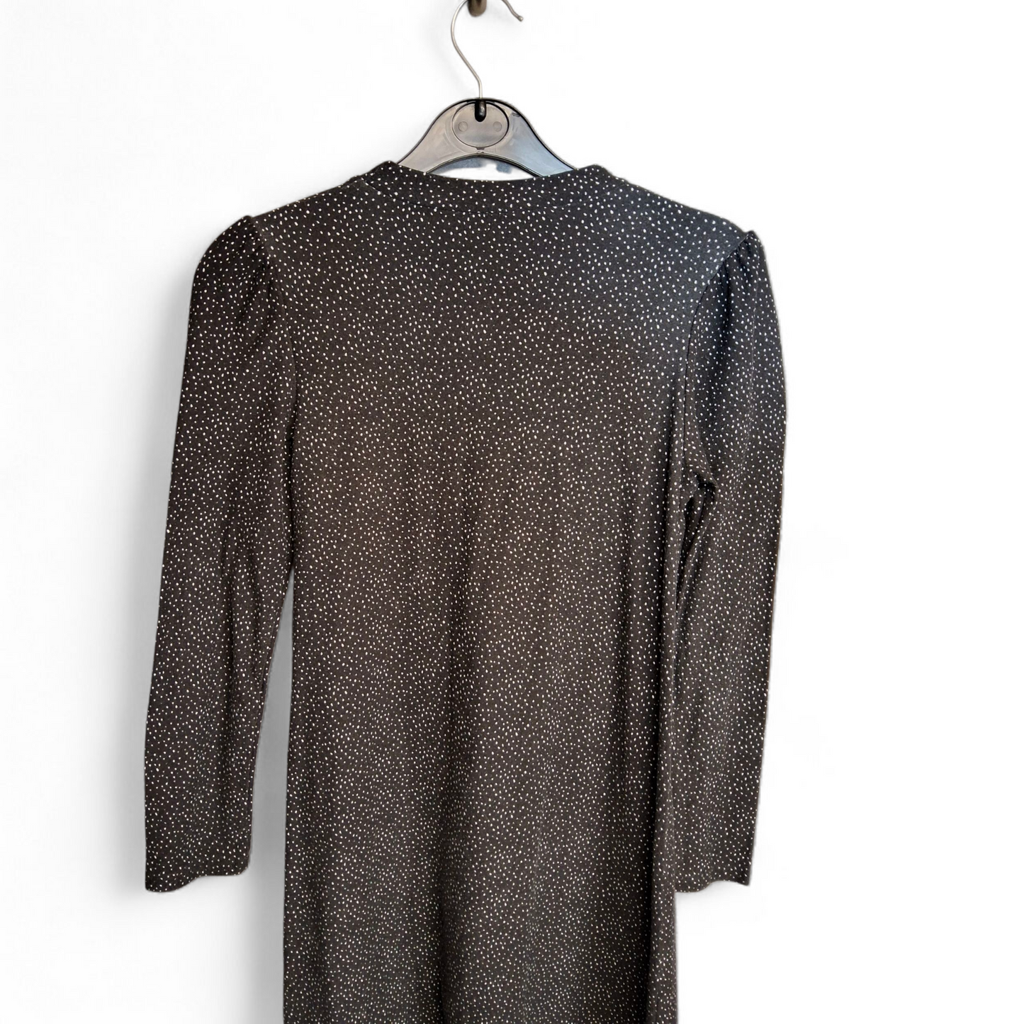 Matalan Girls Black & White Polka Dot Dress – Age 10 Years – Long Sleeve