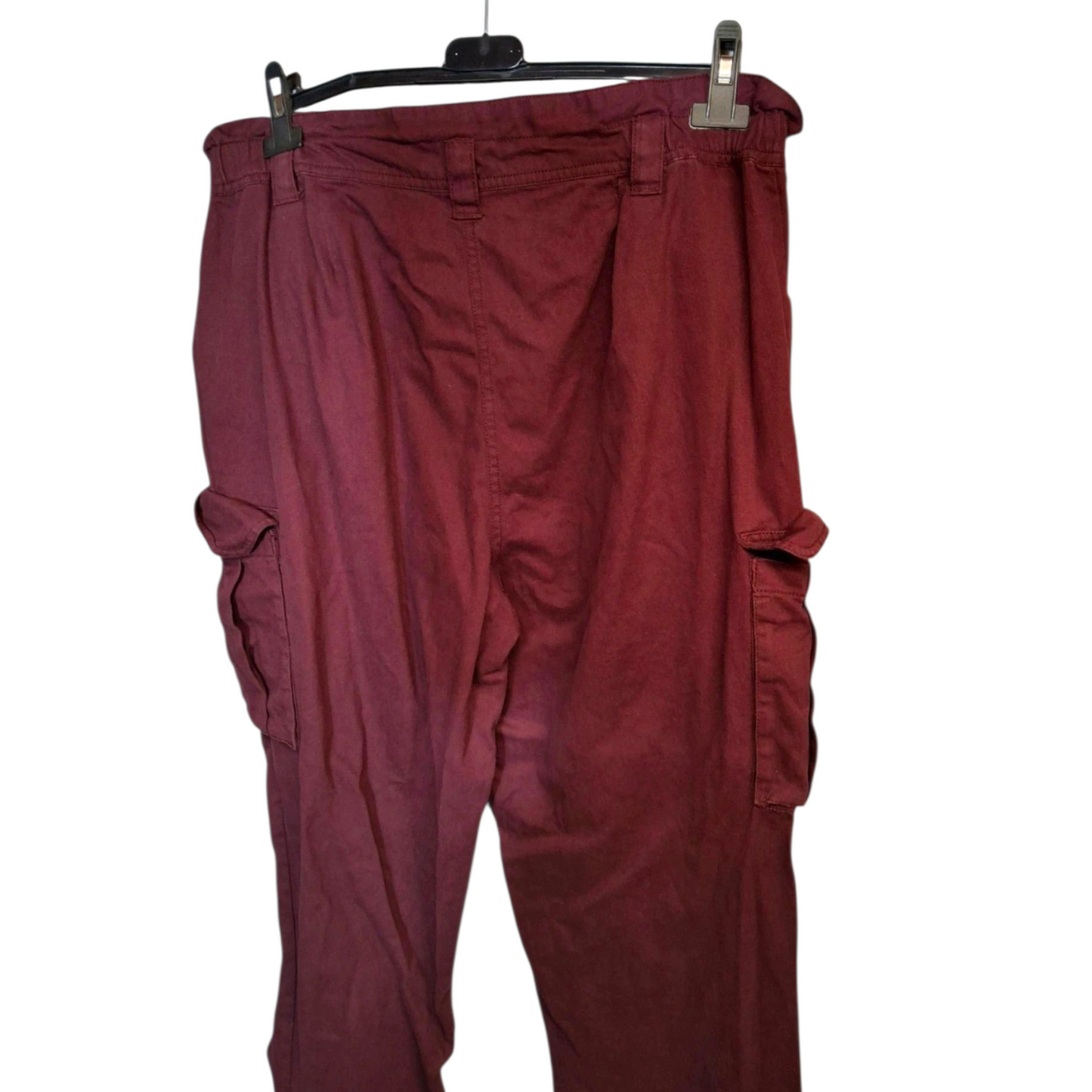 Autonomy Purple Relaxed Cargo Trousers – Size M (UK size 14/16) – 100% Cotton