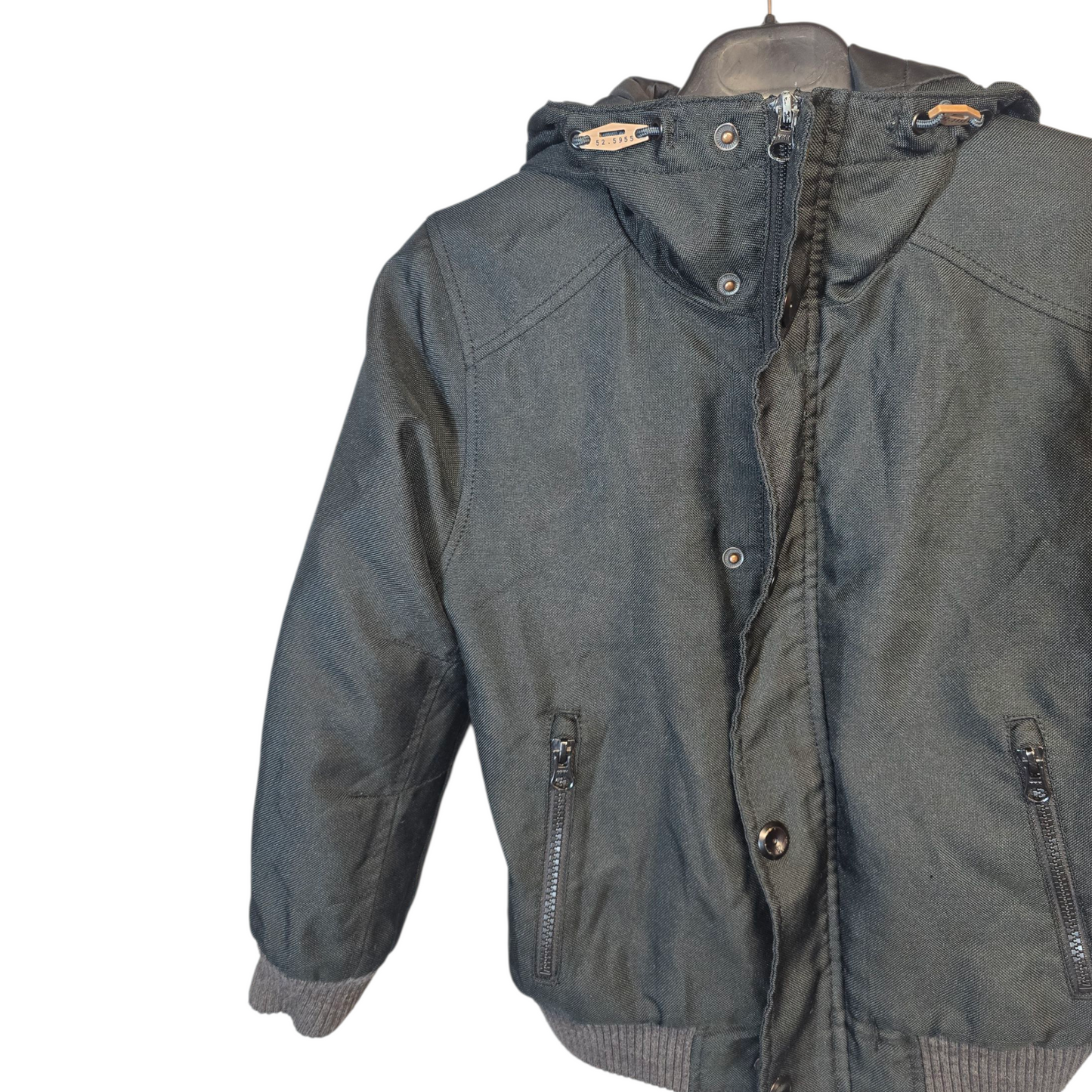 Next Black Hooded Winter Coat – Age 8 – Warm, Cosy & Ready for Winter Boys