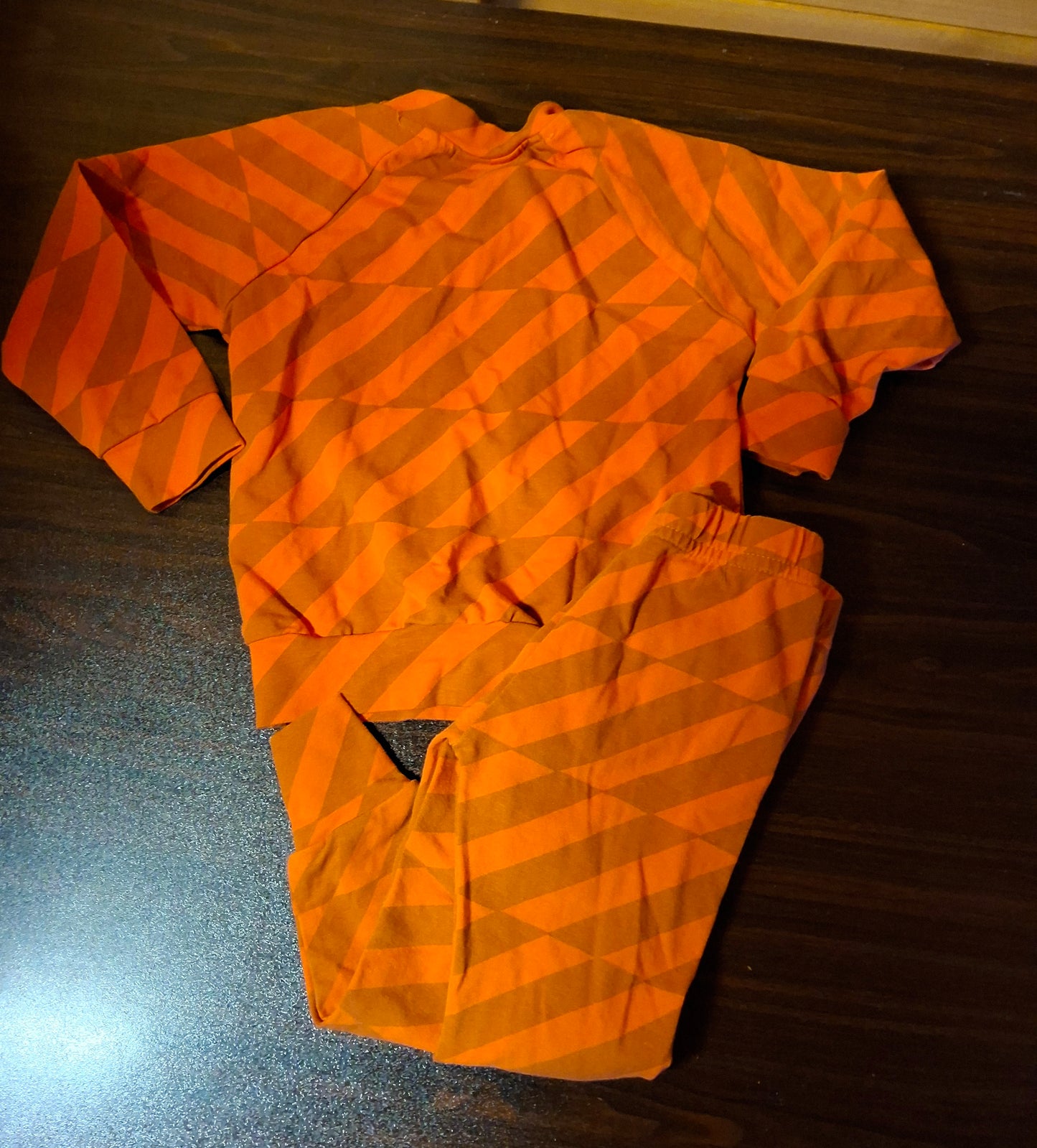 Pickle Boys Orange Pyjama Set – 6–12 Months – 100% Cotton