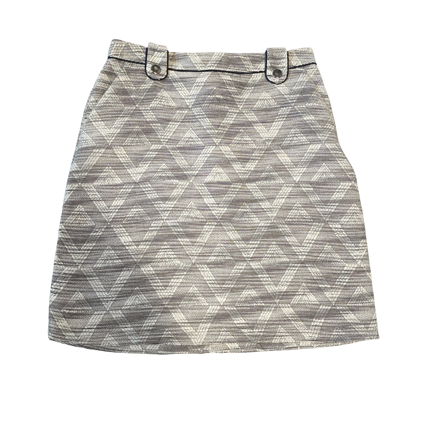 Tu Black, White, Grey Knit Mini Skirt – Size 8 – Textured, Chic & Easy to Style