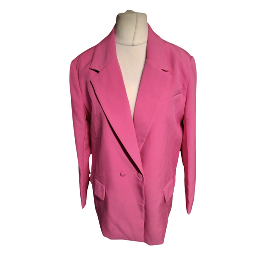 Pink Blazer Size 8 Oversized Missguided