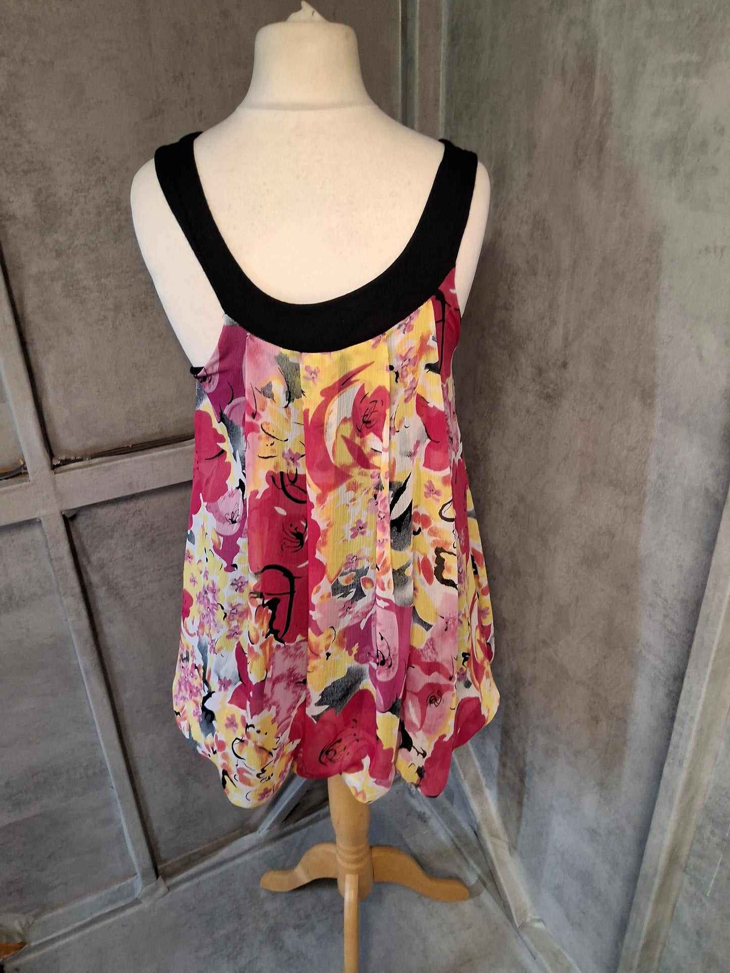 Y2K New Look Multicolour Vest Top | Size 12 | Sleeveless & Stretchy