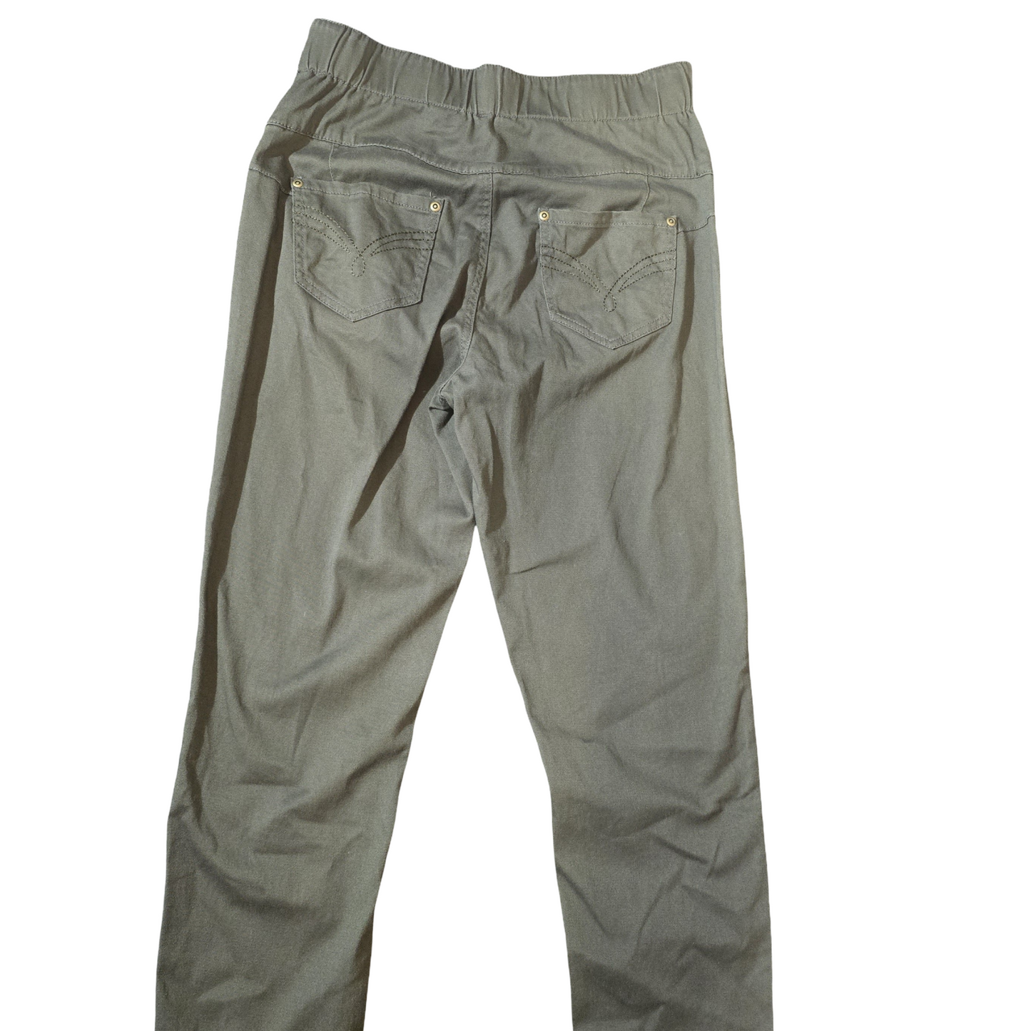 Dark Khaki Skinny Jeans – High Waisted Size 14/16 | Comfy & Cool