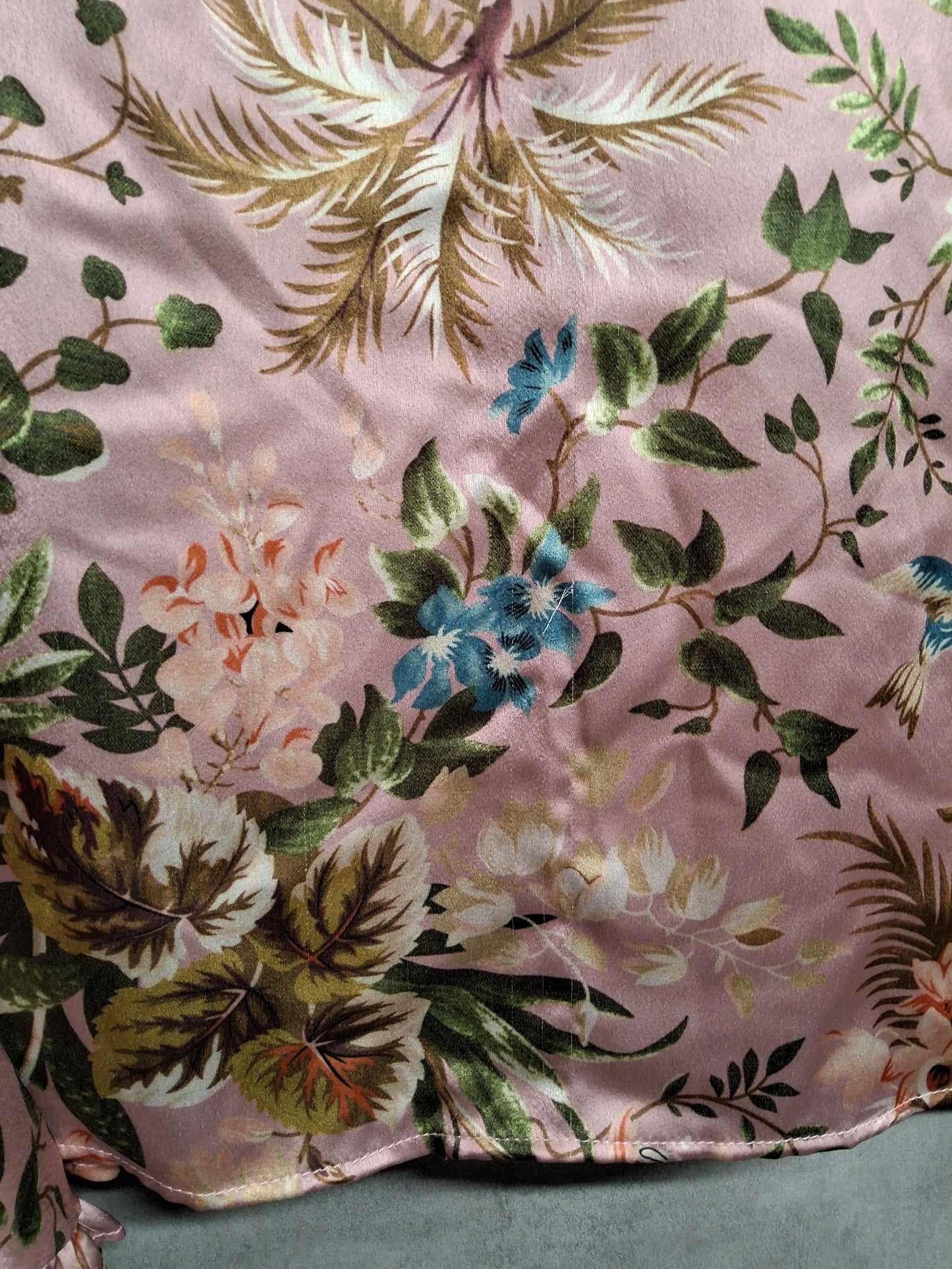 Never Fully Dressed Pink Floral High Neck Blouse – Size S/M (UK size 10/12)