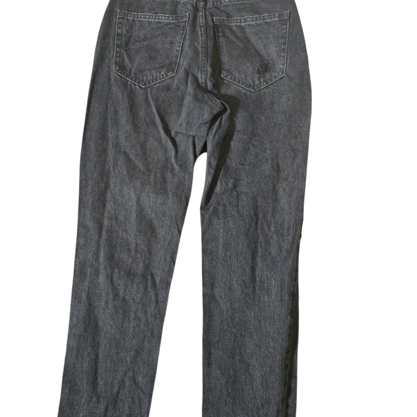 Pull & Bear Ripped Black High-Waisted Slim Jeans – Size 8