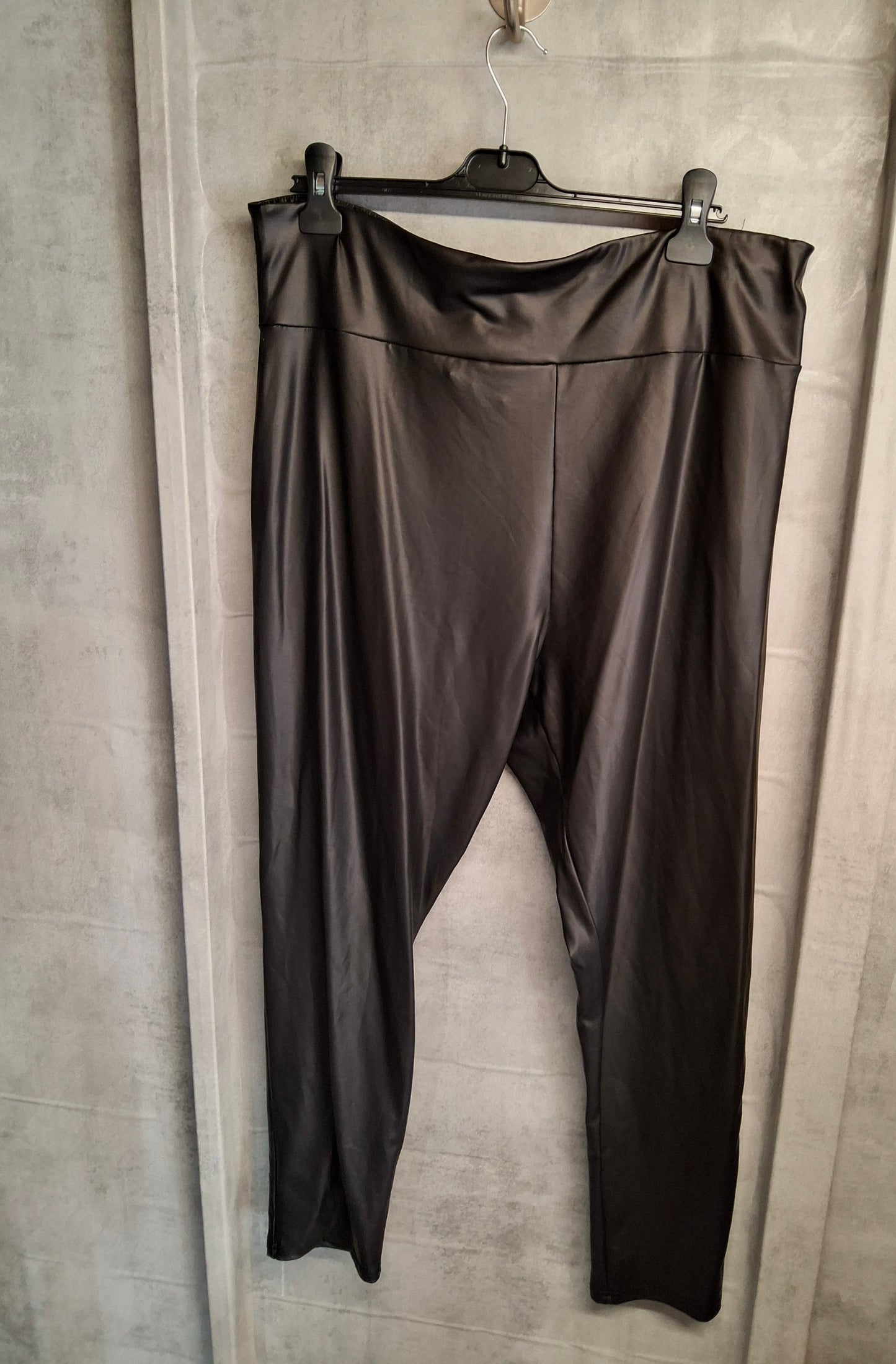 Live Unlimited Black Faux Leather Leggings – Size 28 – High Waist, Skinny Fit