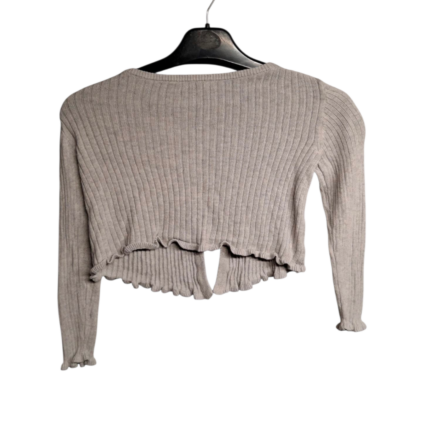 George Girls Grey Ribbed Cardigan – Age 5-6 Years – 100% Cotton